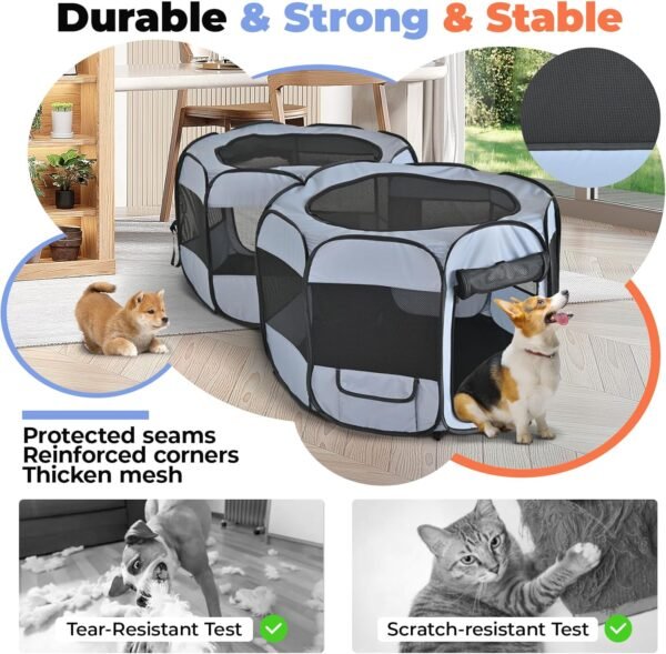 2-in-1 Cat & Dog Playpen - Image 3
